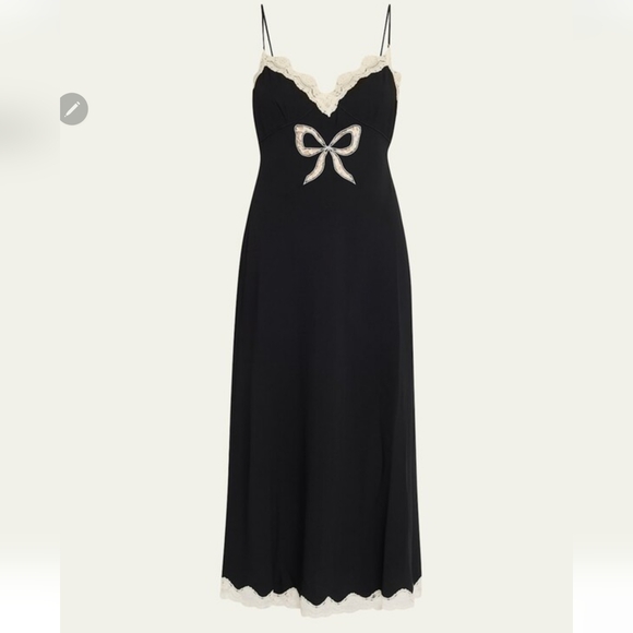 **Last One - Small!!**LoveShackFancy Manuela Bow Slip Dress - Picture 10 of 16